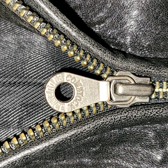 Vintage. 90s. Robert Comstock. Heavy leather bomber jacket. Men's size 44 Large - Picture 7 of 16